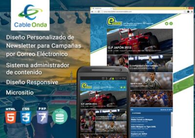 Cable Onda Sport – Diseño de Newsletter