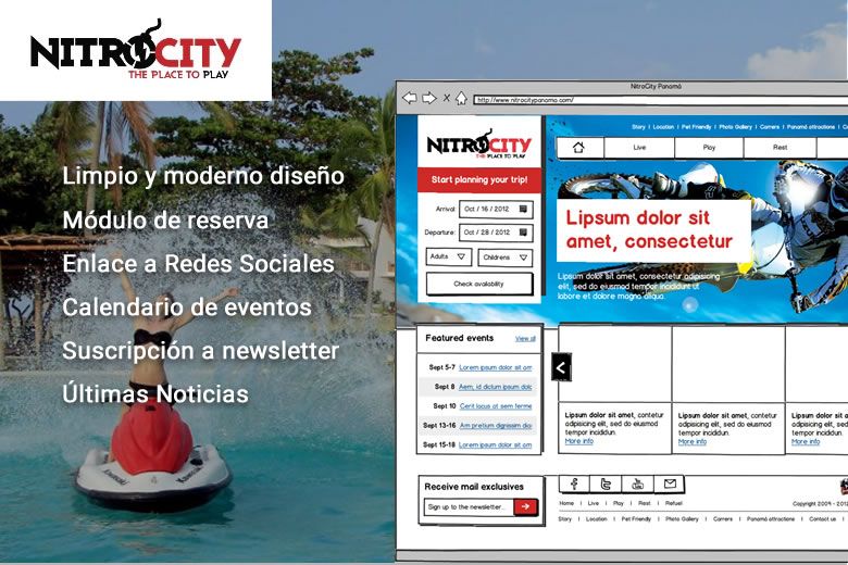 Nitro City – Propuesta Mockup Website
