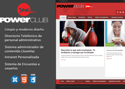 PowerClub Panama – Website